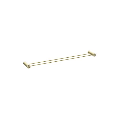 Opal Double Towel Rail 800mm Brushed Gold