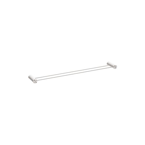 Opal Double Towel Rail 800mm Brushed Nickel