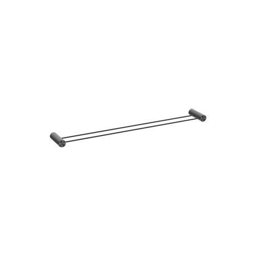 Opal Double Towel Rail 800mm Graphite
