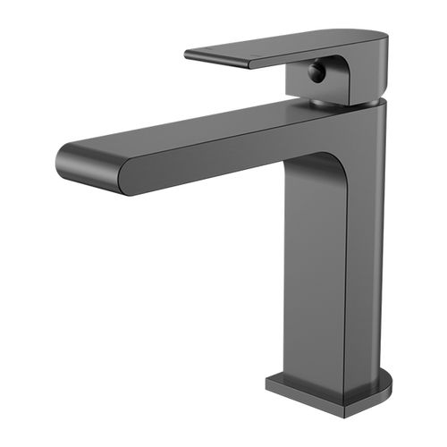Bianca Basin Mixer Straight Spout | Gun Metal