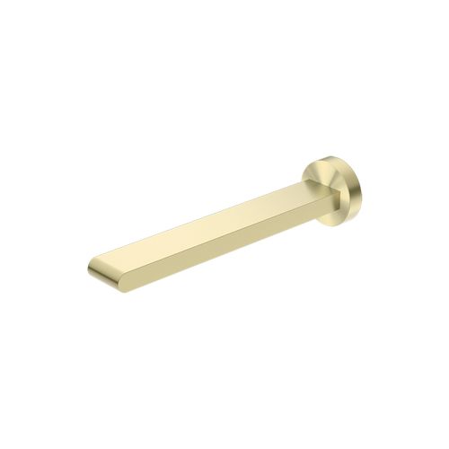 Bianca Fixed Bath Spout 240mm | Brushed Gold
