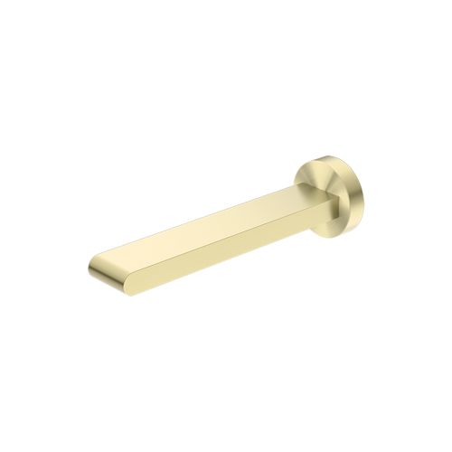Bianca Fixed Bath Spout 200mm | Brushed Gold