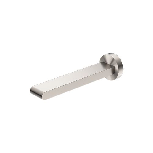 Bianca Fixed Bath Spout 200mm | Brushed Nickel
