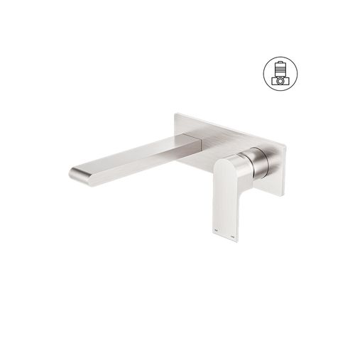Bianca Basin/Bath Mixer 230mm | Brushed Nickel