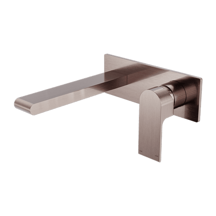 Bianca Wall Basin/Bath Mixer 187mm | Brushed Bronze