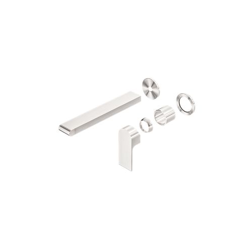 Bianca Wall Basin/Bath Mixer Separate Back Plate 230mm Trim Kits | Brushed Nickel