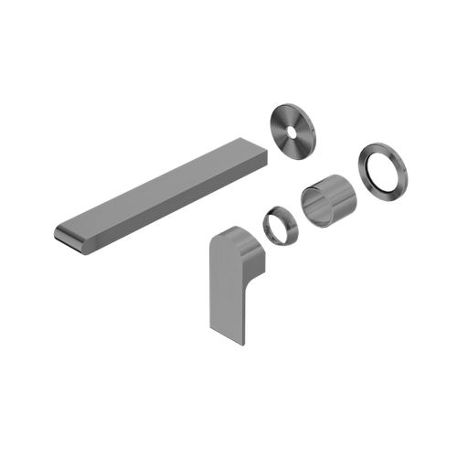 Bianca Wall Basin/Bath Mixer Separate Back Plate 230mm Trim Kits | Gun Metal