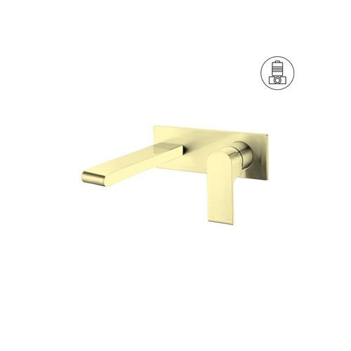 Bianca Wall Basin/Bath Mixer 187mm | Brushed Gold