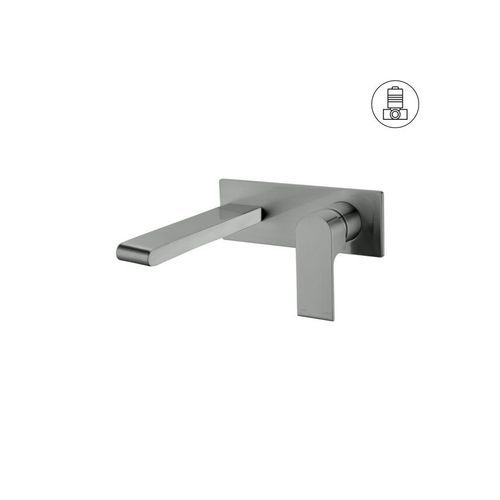 Bianca Wall Basin/Bath Mixer 187mm | Gun Metal
