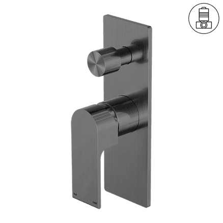 Bianca Shower Mixer & Divertor | Gun Metal