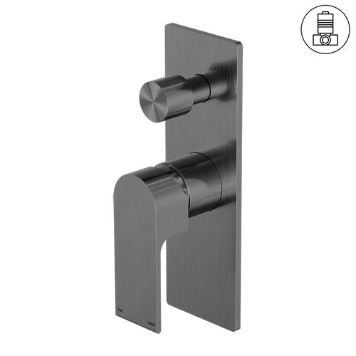 Bianca Shower Mixer & Divertor | Gun Metal