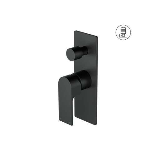 Bianca Shower Mixer & Divertor | Matte Black