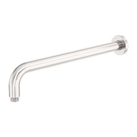 Zen SS316L Round Shower Arm 400mm Length | Brushed Nickel