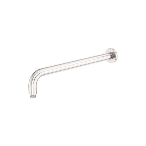 Zen SS316L Round Shower Arm 400mm Length | Brushed Nickel