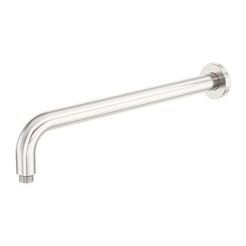 Zen SS316L Round Shower Arm 400mm Length | Brushed Nickel