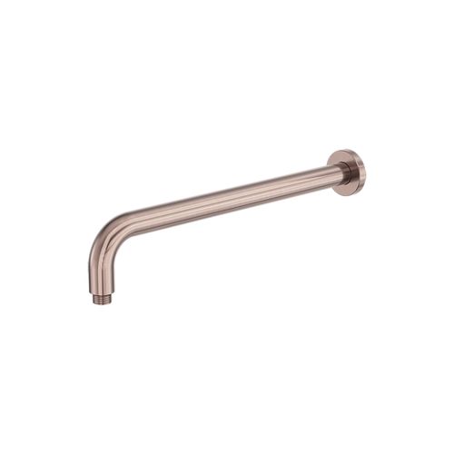 Zen SS316L Round Shower Arm 400mm Length | Brushed Bronze