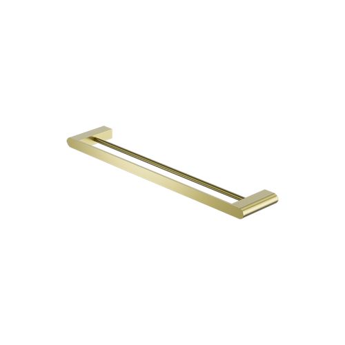 Bianca Double Towel Rail 600mm | Brushed Gold