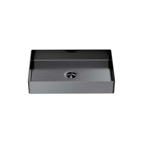 Opal Rectangle Stainless Steel Basin Graphite