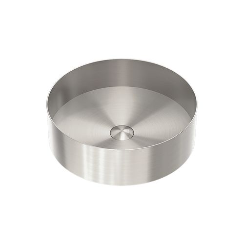 Opal Round 400mm Stainless Steel Basin Brushed Nickel