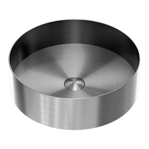 Opal Round 400mm Stainless Steel Basin Graphite