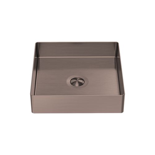 Opal Square 400mm Stainless Steel Basin Graphite