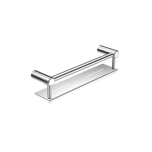Mecca Care 25mm Grab Rail With Shelf 450mm Chrome