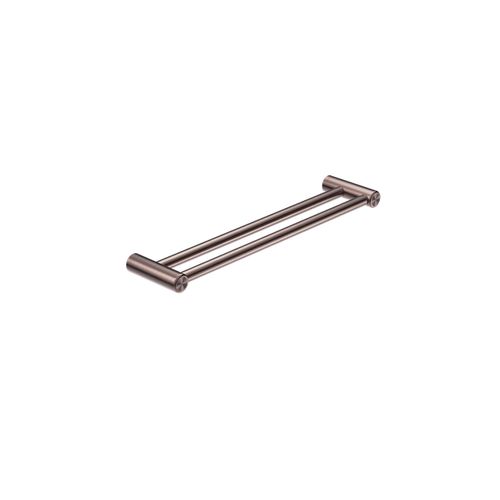 Mecca Care 25mm Double Towel Grab Rail 600mm Brushed Bronze