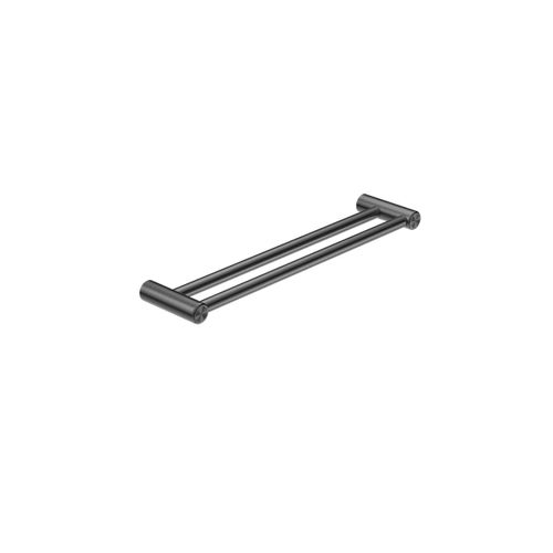 Mecca Care 25mm Double Towel Grab Rail 600mm Gun Metal