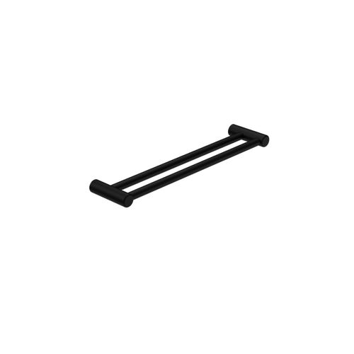 Mecca Care 25mm Double Towel Grab Rail 600mm Matte Black