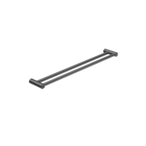 Mecca Care 25mm Double Towel Grab Rail 900mm Gun Metal