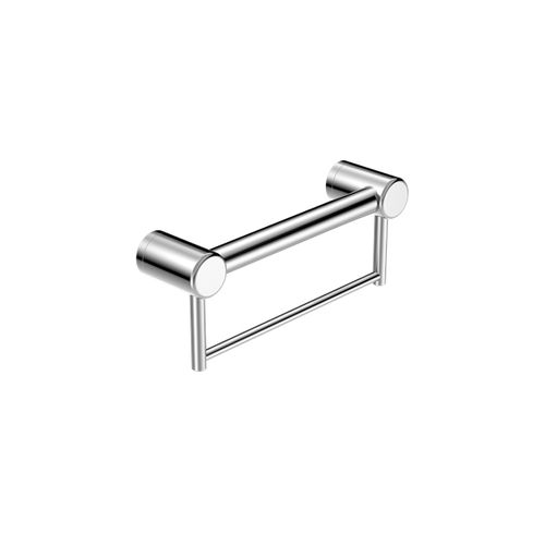 Mecca Care 32mm Grab Rail With Towel Holder 300mm Chrome