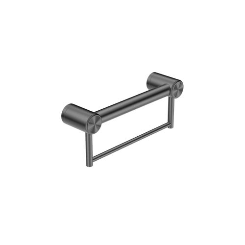 Mecca Care 32mm Grab Rail With Towel Holder 300mm Gun Metal