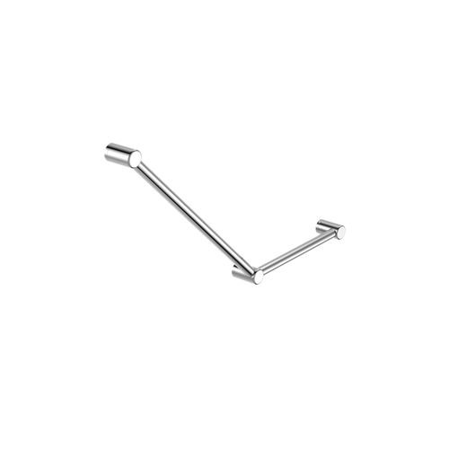 Mecca Care 32mm Ambulant Toilet Grab Rail 45 Degree 750X450mm Chrome