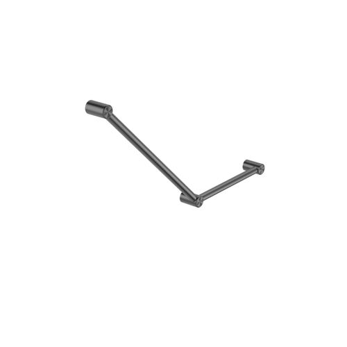 Mecca Care 32mm Ambulant Toilet Grab Rail 45 Degree 750X450mm Gun Metal