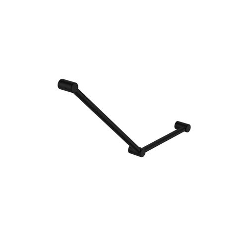 Mecca Care 32mm Ambulant Toilet Grab Rail 45 Degree 750X450mm Matte Black