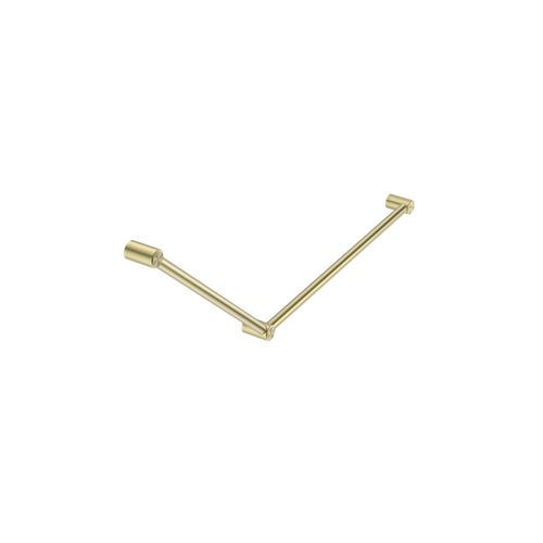 Mecca Care 32mm DDA Grab Rail Set 45 Degree 750X900mm Brushed Gold