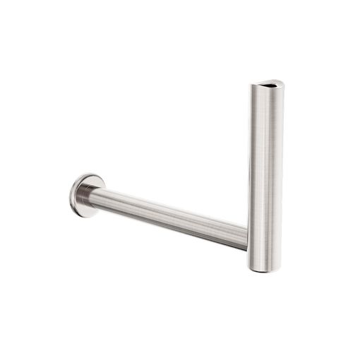Mecca Care Add-On Fixed-Mount Toilet Roll Holder  Brushed Nickel