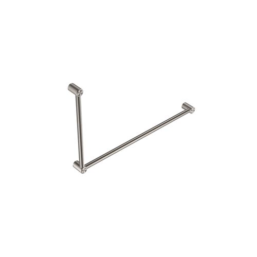 Mecca Care 32mm DDA Grab Rail Set 90 Degree 600X1000mm Brushed Nickel