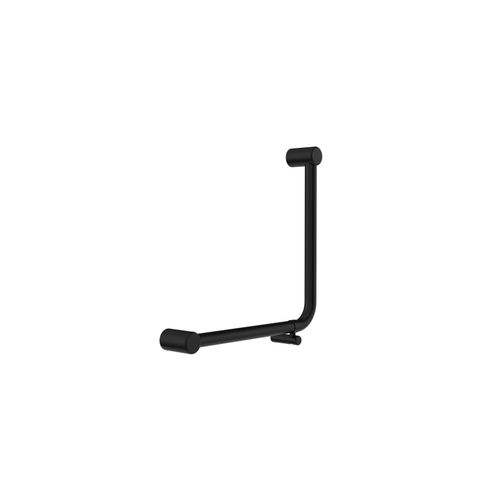 Mecca Care 32mm Ambulant 90 Degree Bent Tube Grab Rail 450X450mm Matte Black