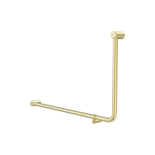 Mecca Care 32mm Ambulant 90 Degree Bent Tube Grab Rail 600X1000mm Brushed Gold