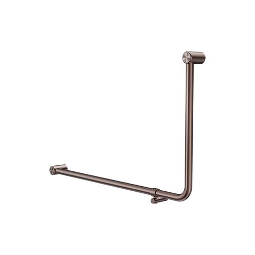 Mecca Care 32mm Ambulant 90 Degree Bent Tube Grab Rail 600X1000mm Brushed Bronze