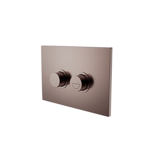 Mecca Care Raised Disabled Care Pneumatic Flush Buttons Plate DDA Compliant  Brushed Bronze