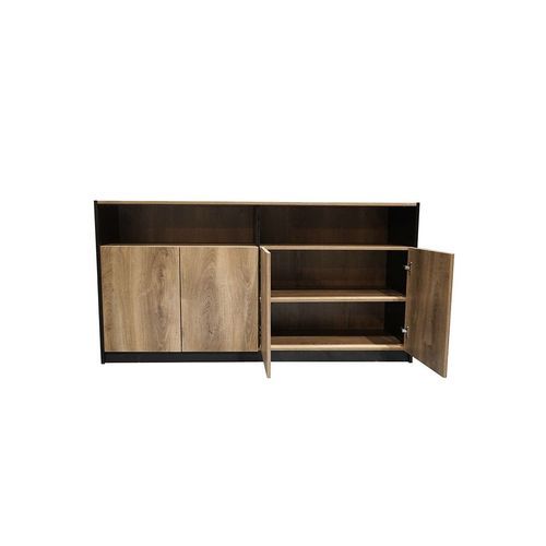 ARTO Credenza Cabinet 157cm - Warm Oak & Black