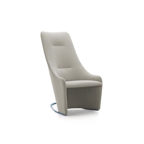 Nagi High Fixed Armchair - Smooth Upholstery