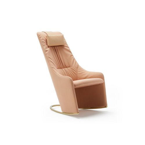 Nagi High Rocking Armchair - Soft Upholstery & Headrest