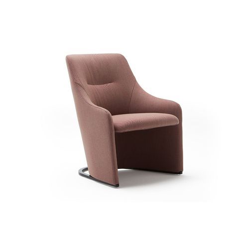 Nagi Low Fixed Armchair - Smooth Upholstery