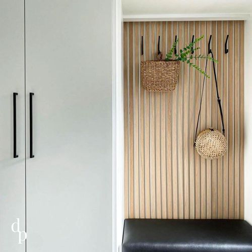 Natural Oak | Acoustic Panel (White Felt)