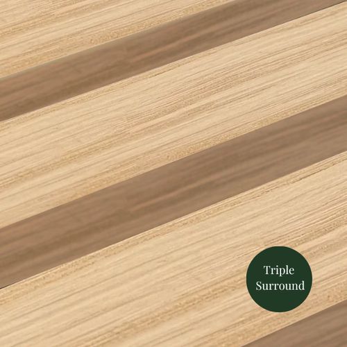 Natural Oak | Acoustic Panel (White Felt)