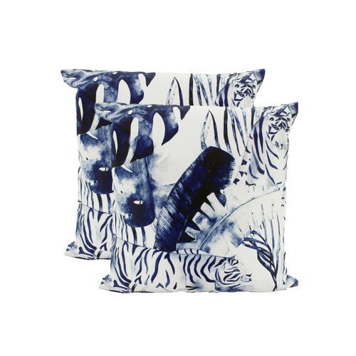 Navy Baskins Outdoor Cushion 50x50