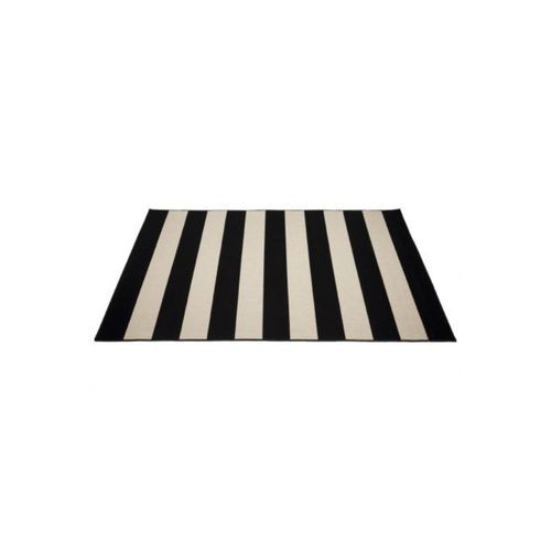 Nyoma Black & Cream Striped Outdoor Rug